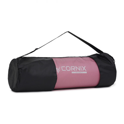 Килимок для фітнесу  Cornix XR-0095 NBR Pink/Grey - фото №2